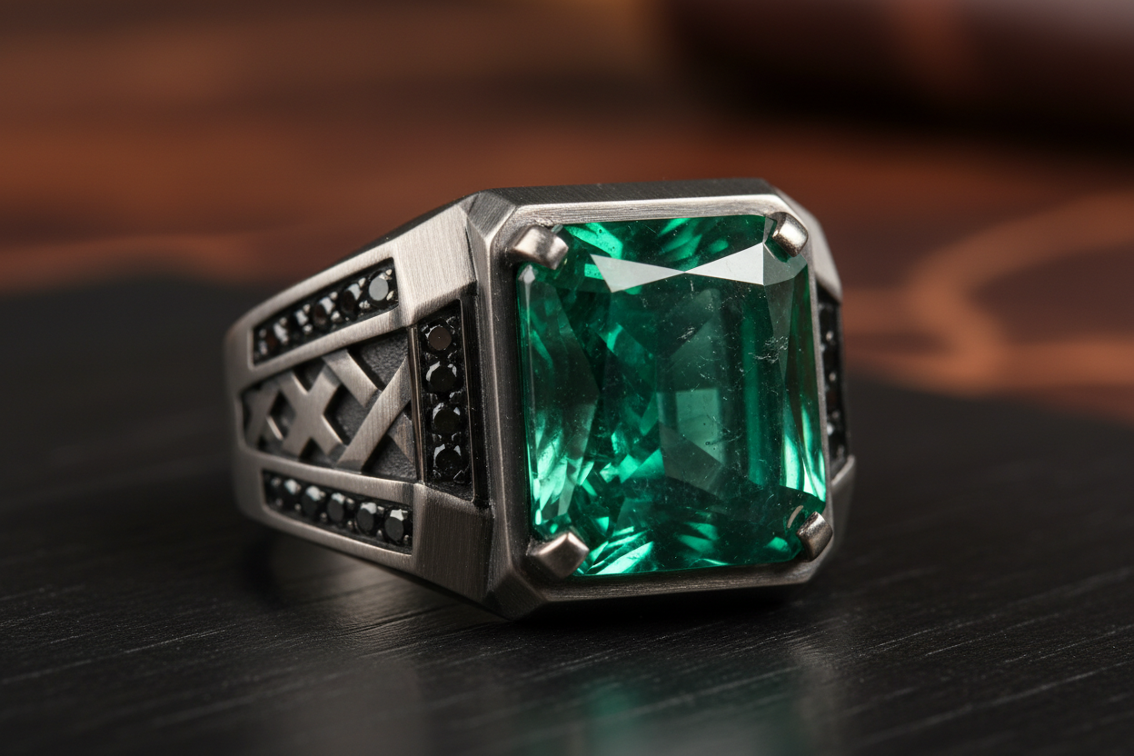 emerald ring men